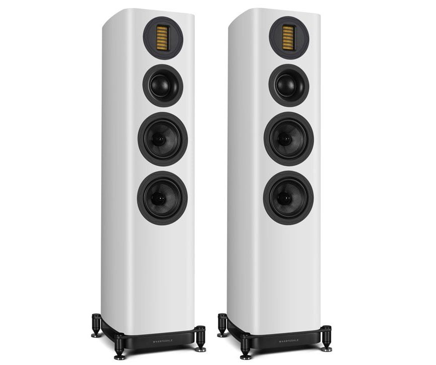 Wharfedale Evo 5.3 floorstanding speakers in white