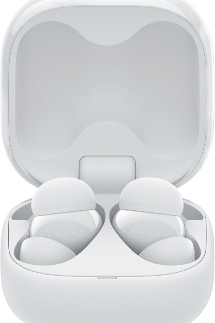 Sony LinkBuds Fit Wireless Earbuds case white