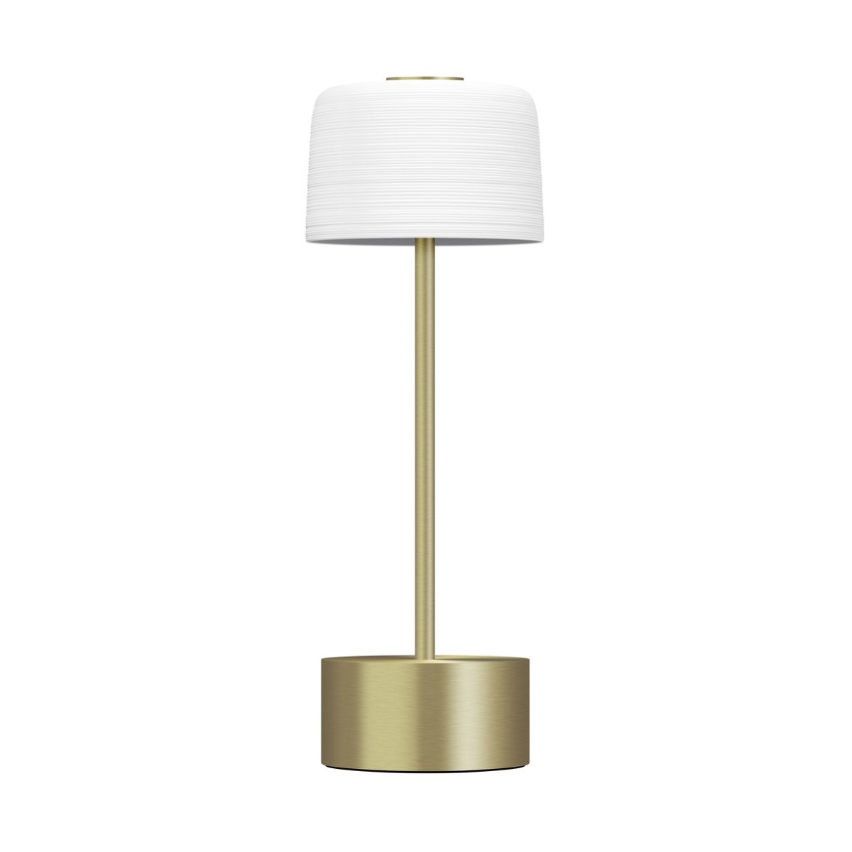 J.L Coquet, Hémisphère White Satin, Table lamp, golden