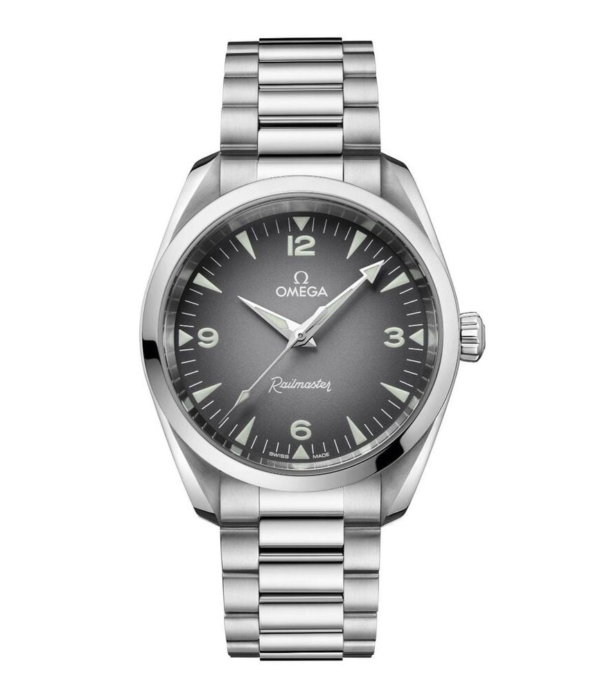 OMEGA Seamaster Railmaster 38mm Grey Dial Steel Bracelet Watch image number 0