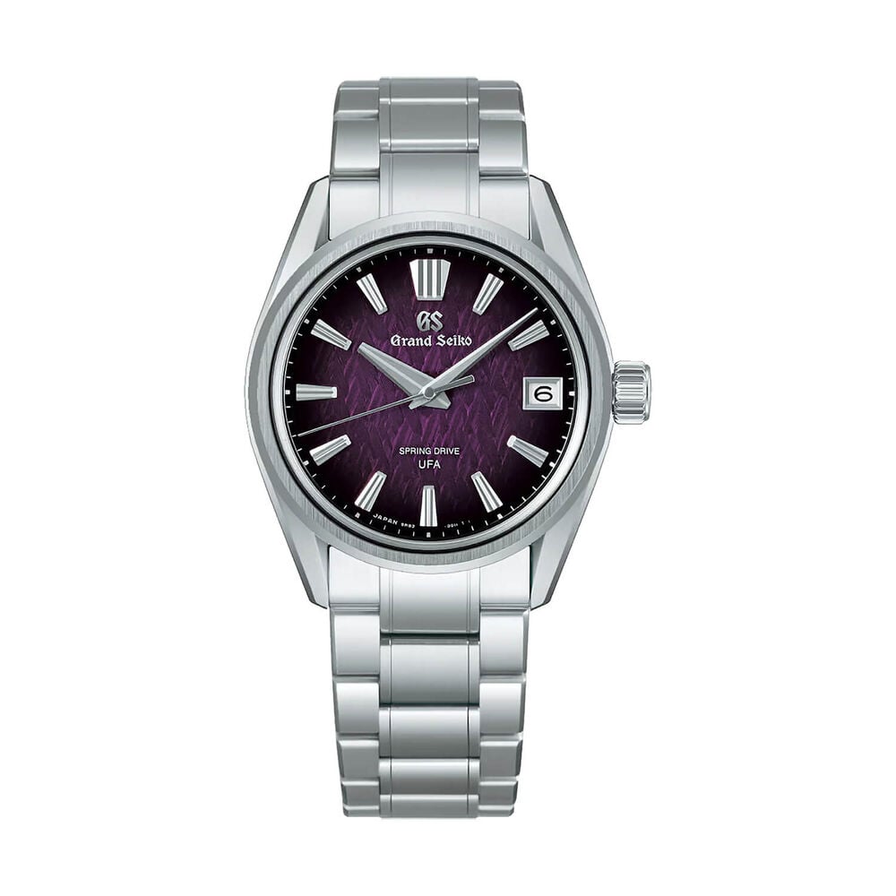 Grand Seiko ‘Violet Dawn’ Ice Forest Limited Edition 37mm Dial Steel Bracelet Watch image number 0