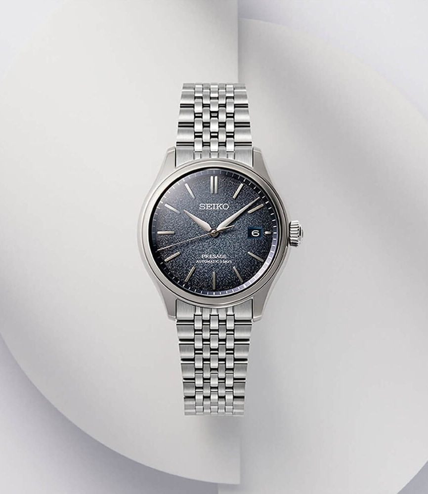 Seiko Presage Classic 'Ai-iro' Japan Blue 40mm Dial Steel Bracelet Watch image number 6